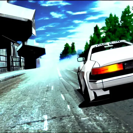 Image similar to Initial D 1st Stage Opening 1 - Around The World - M.O.V.E, Realistic, HDR, HDD,