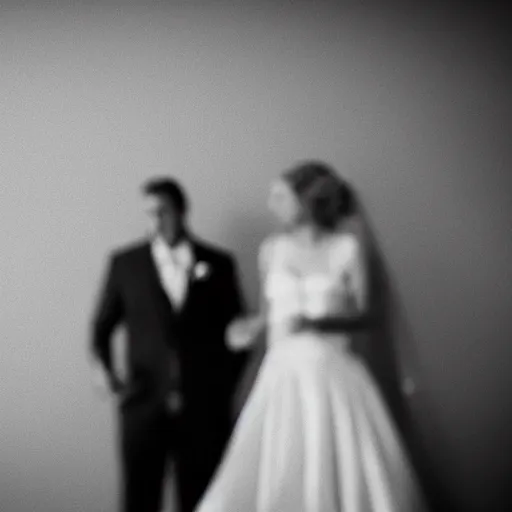 Image similar to realism black and white moody wedding photo minimalist