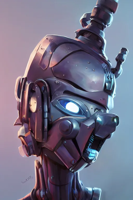 Image similar to epic mask helmet robot ninja portrait stylized as fornite style game design fanart by concept artist gervasio canda, behance hd by jesper ejsing, by rhads, makoto shinkai and lois van baarle, ilya kuvshinov, rossdraws global illumination radiating a glowing aura global illumination ray tracing hdr render in unreal engine 5