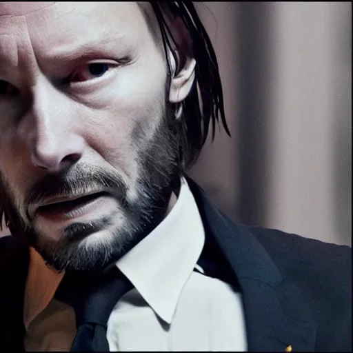 Image similar to thom yorke as john wick