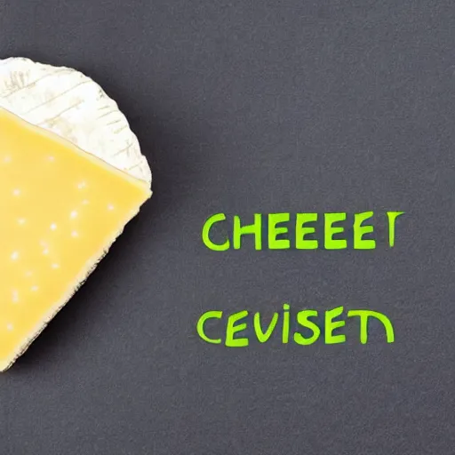 Prompt: a cheese with a green participation badge, stock art, 8K
