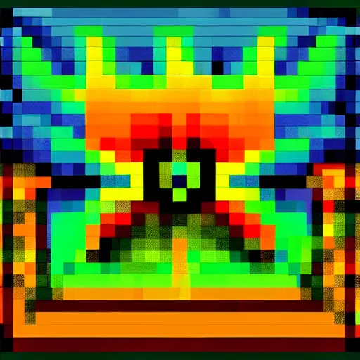 Image similar to pixelated nuclear blast