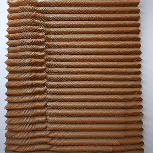 Image similar to tentacles made of brown corrugated cardboard, cut out of cardboard, realistic photography, fantasy