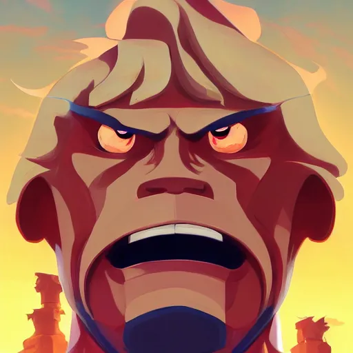 Image similar to face icon stylized minimalist he - man and the masters of the universe, loftis, cory behance hd by jesper ejsing, by rhads, makoto shinkai and lois van baarle, ilya kuvshinov, rossdraws global illumination