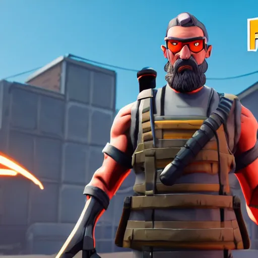 Prompt: Gordon Freeman in Fortnite, 4k screenshot of Fortnite gameplay, 8k hdr showcase