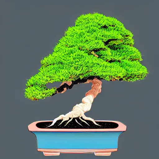 Image similar to bonsai tree but minimalistic concept art by frank stella gilleard james, whalen tom, colorful, soft light, trending on artstation, minimalism