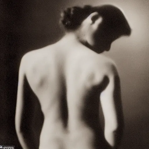 Image similar to full body shot, naturalist photography, beautiful figure, perfect form, dramatic lighting, black and white, in the style of alfred stieglitz