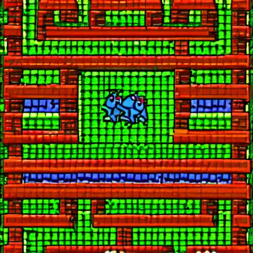 Image similar to a screenshot of frogger