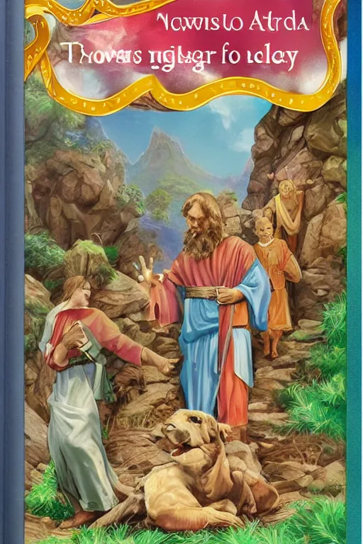 Prompt: bible picture book for children, photorealistic, highly detailed,