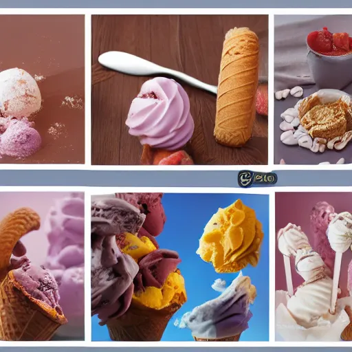 Prompt: Shryhr ice cream, 8k, trending on artstation
