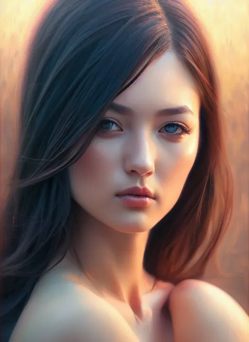 Image similar to photo of a gorgeous young woman in the style of stefan kostic, realistic, sharp focus, 8k high definition, insanely detailed, intricate, elegant, art by stanley lau and artgerm