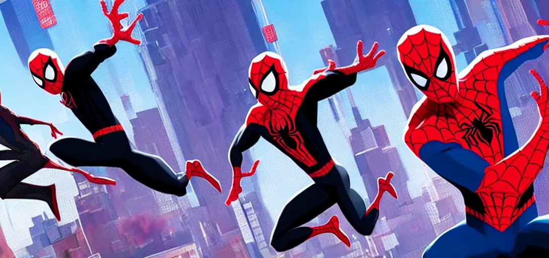 Prompt: Spider-Man Into the Spider-Verse