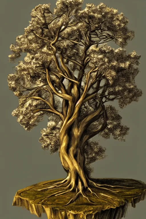 Prompt: a tree, art by el greco, intricate, elegant, highly detailed, smooth, sharp focus, artstation