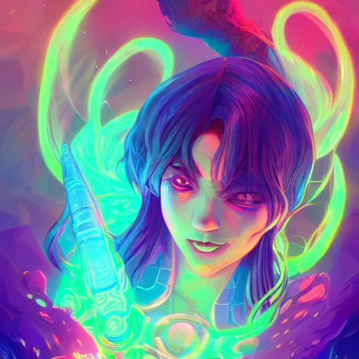 Image similar to skill magic deepdream radiating a glowing aura stuff loot legends stylized digital illustration video game icon artstation lois van baarle, ilya kuvshinov, rossdraws,