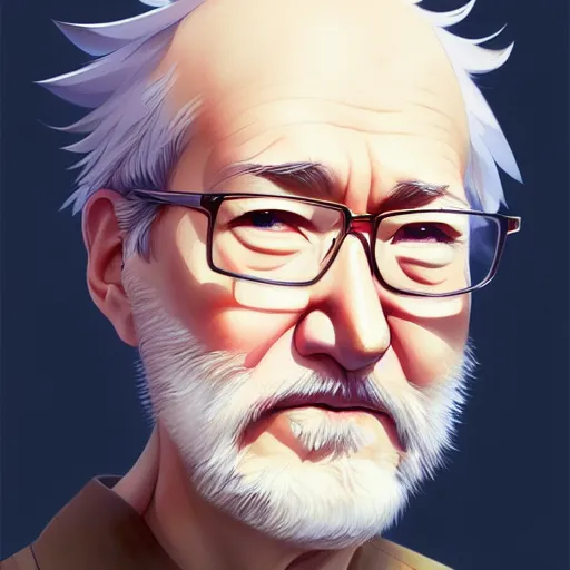 Image similar to randy quaid, portrait by shinkai makoto studio ghibli studio key hideaki anno sakimichan stanley artgerm lau rossdraws james jean marc simonetti elegant highly detailed digital painting artstation pixiv