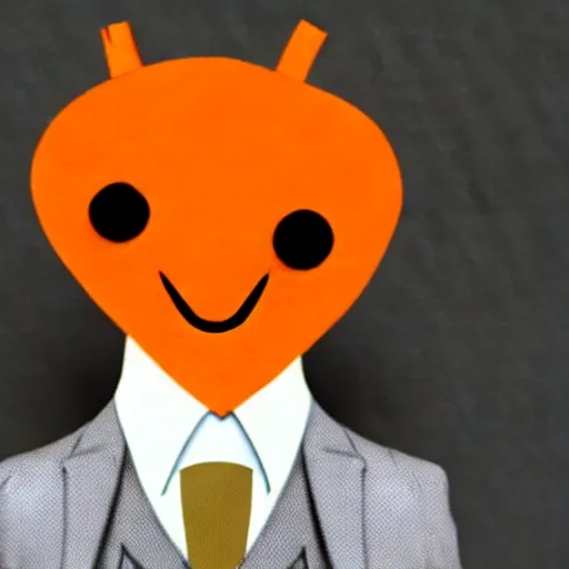 Prompt: carrot wearing a suit