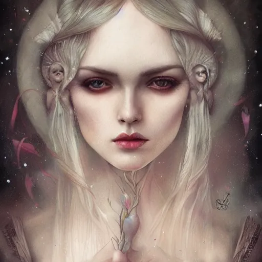Prompt: a portrait in the style of anna dittmann and tom bagshaw and charles dulac.