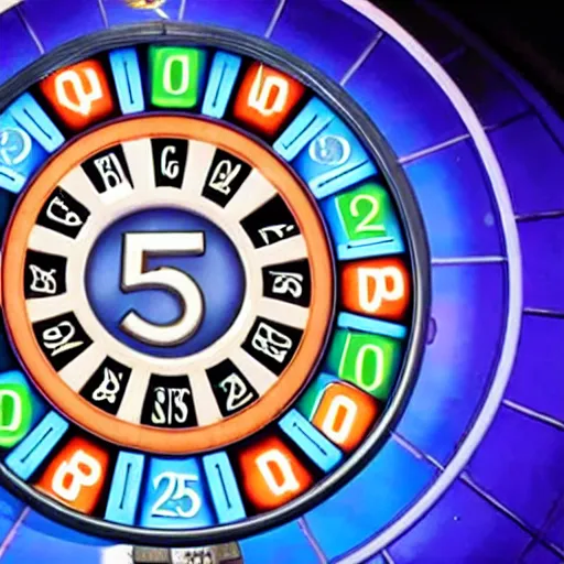 Image similar to broadcast still of wheel of fortune board with 4 empty spaces