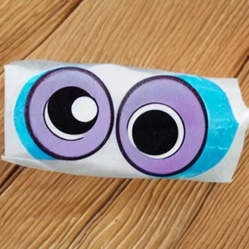 Prompt: tampons with googly eyes