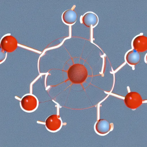 Image similar to the structure of an electron, university textbook illustration