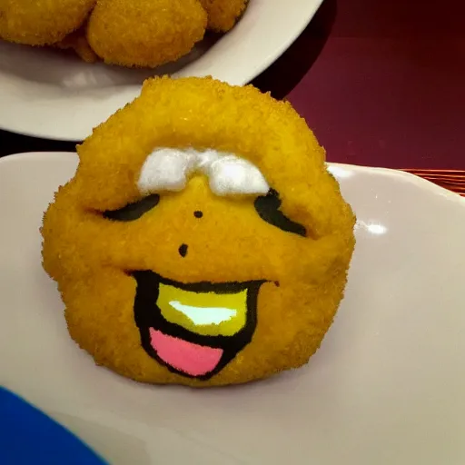 Prompt: chicken nugget shaped like donald trump