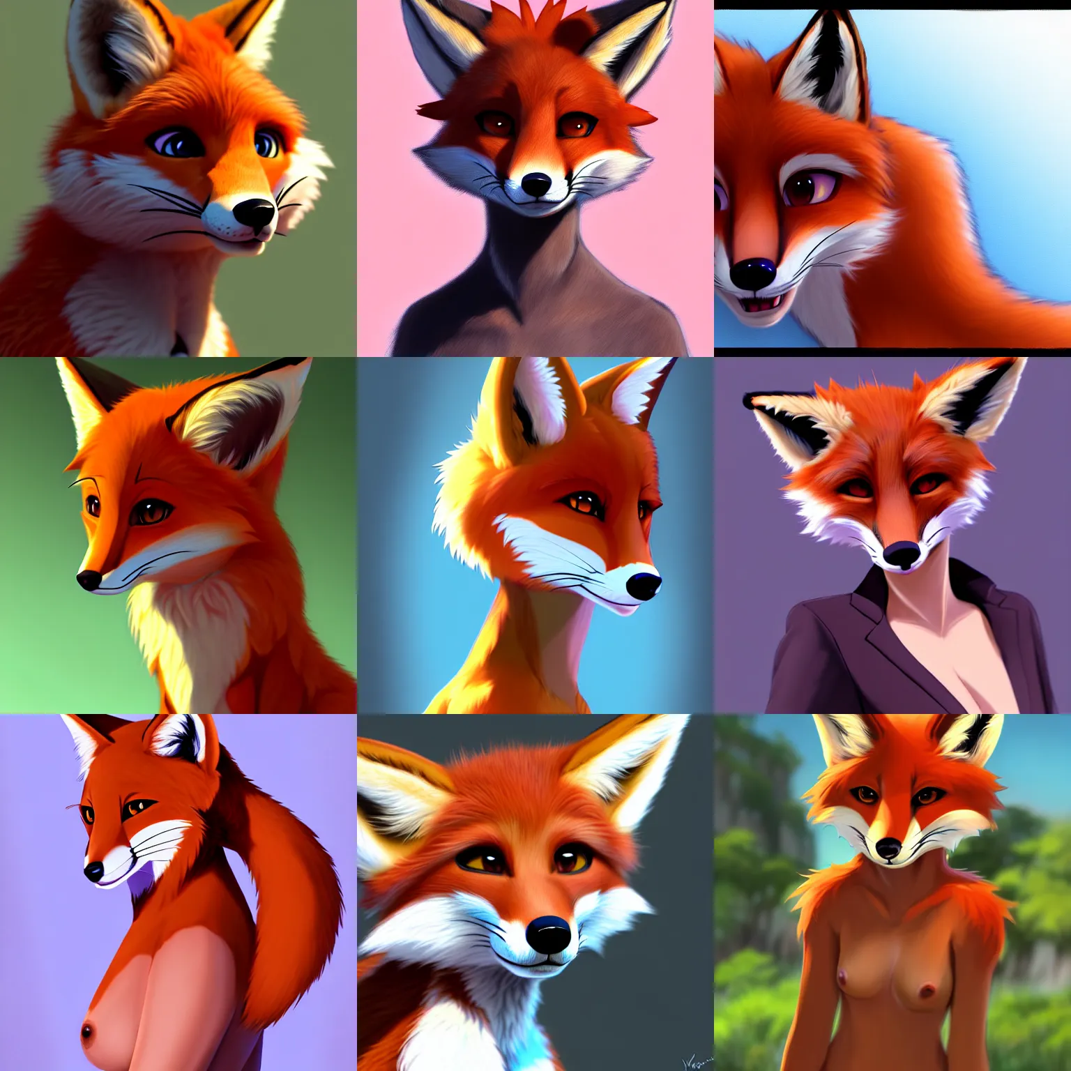 Anthro fox art