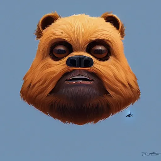 Image similar to face icon stylized minimalist ewoks, loftis, cory behance hd by jesper ejsing, by rhads, makoto shinkai and lois van baarle, ilya kuvshinov, rossdraws global illumination