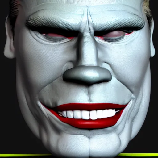 Image similar to the mask, jim carrey as a 3 d render, unreal engine