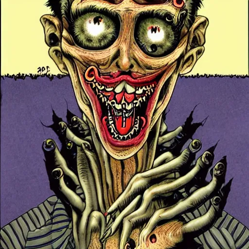 Image similar to body horror by junji ito