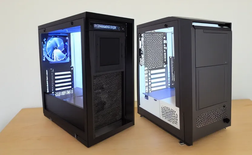 Image similar to metal computer case exposed concept pc boutique build open sides extra wide