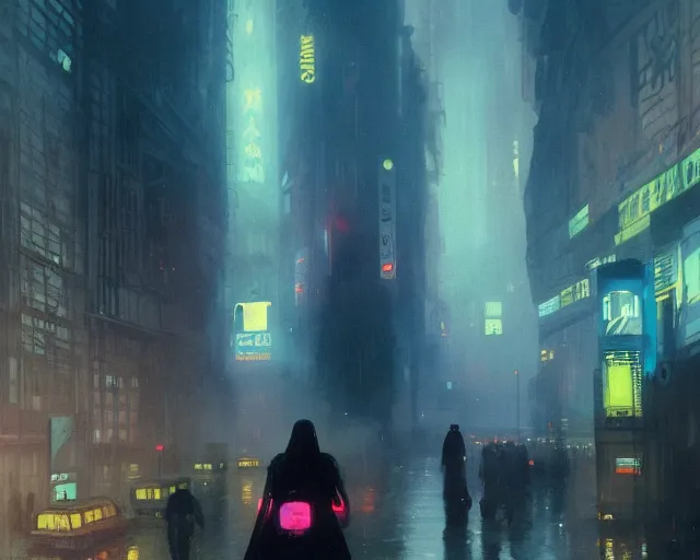 Image similar to 2 0 1 8 blade runner movie still girl look at the cityscape from roof perfect face fine realistic face pretty face neon puffy jacket blue futuristic sci - fi elegant by denis villeneuve tom anders zorn hans dragan bibin thoma greg rutkowski ismail inceoglu illustrated sand storm alphonse mucha