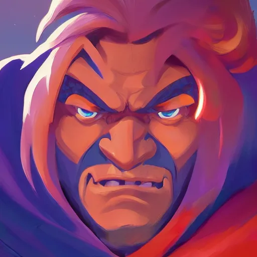 Image similar to face icon stylized minimalist he - man and the masters of the universe, loftis, cory behance hd by jesper ejsing, by rhads, makoto shinkai and lois van baarle, ilya kuvshinov, rossdraws global illumination