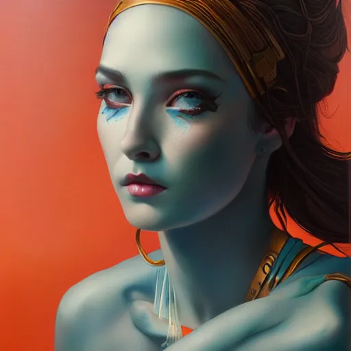 Image similar to portrait by Tristan Eaton Stanley Artgerm and Tom Bagshaw