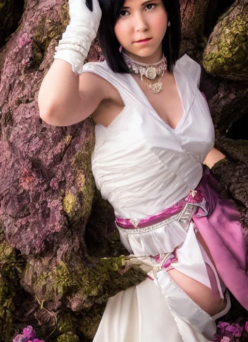 Image similar to a full portrait photo of real - life princess garnet final fantasy, f / 2 2, 3 5 mm, 2 7 0 0 k, lighting, perfect faces, award winning photography.