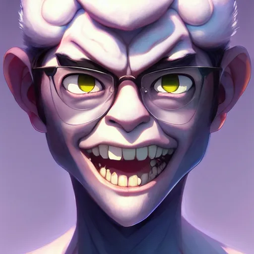 Image similar to troll face, portrait shinkai makoto studio ghibli studio key hideaki anno sakimichan stanley artgerm lau rossdraws james jean marc simonetti elegant highly detailed digital painting artstation pixiv