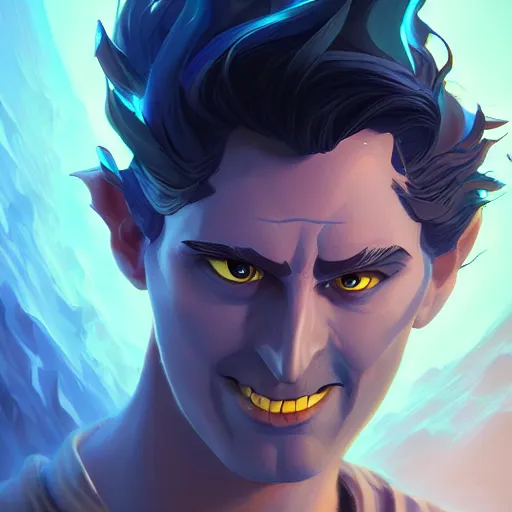 Prompt: Portrait of Hades, the greek god, mattepainting concept Blizzard pixar maya engine on stylized background splash comics global illumination lighting artstation lois van baarle, ilya kuvshinov, rossdraws