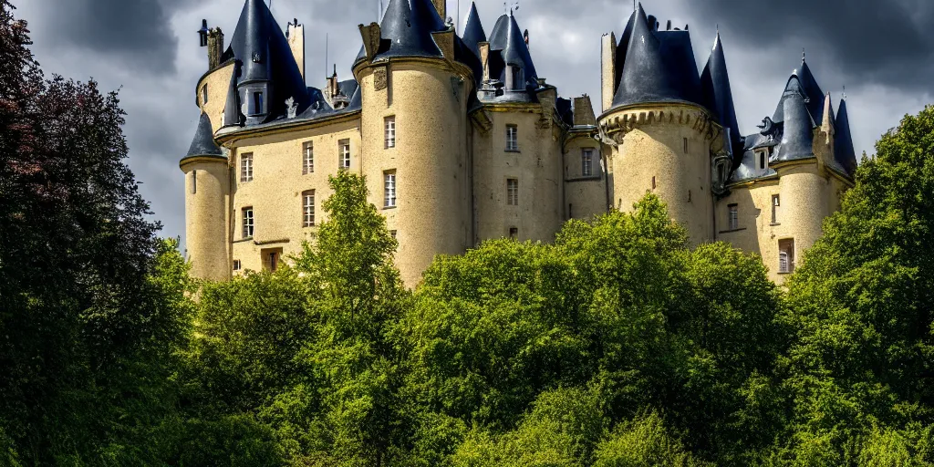 Image similar to an amazing award winning photo of the castle in Rennes-le-Chateau, very detailed and sharp, 4k hdr, cinematic masterpiece