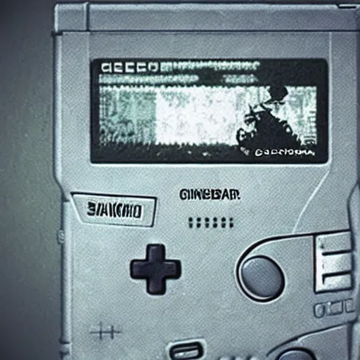 Image similar to fuzzy photo of a gameboy, yoji shinkawa