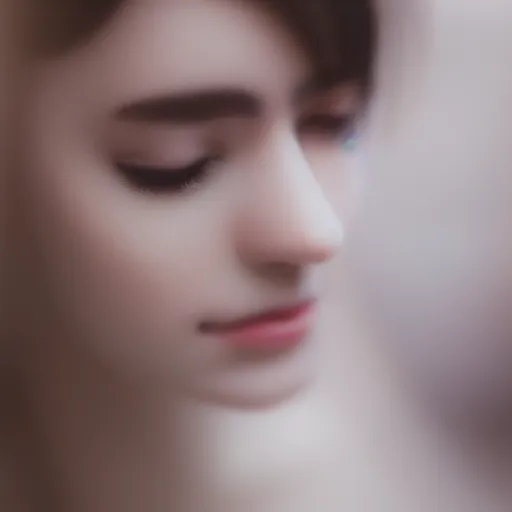 Prompt: a beautiful female made out of plastic, 5 0 mm lens, f 1. 4, sharp focus, ethereal, emotionally evoking, head in focus, volumetric lighting, 8 k