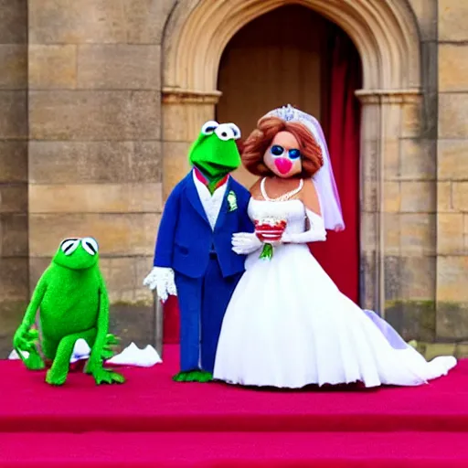 Prompt: muppets Royal wedding