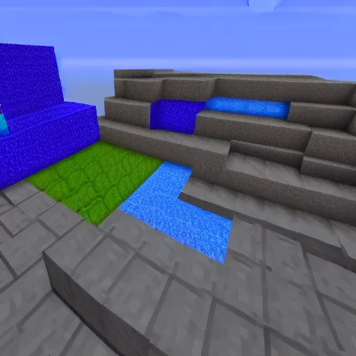 Image similar to Minecraft blue lava textures pack, 4k detailed, very very well detailed image
