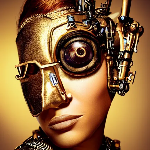 Prompt: beyonce steampunk cyborg, movie poster, sharp focus, contemporary fashion shoot, by edward robert hughes, annie leibovitz and steve mccurry, david lazar, jimmy nelsson, extremely detailed, hyperrealistic, perfect face, octane render