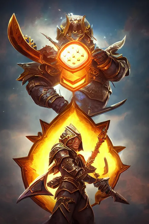 Image similar to shield fantasy epic legends game icon stylized digital illustration radiating a glowing aura global illumination ray tracing hdr fanart arstation by ian pesty and katarzyna da „ bek - chmiel