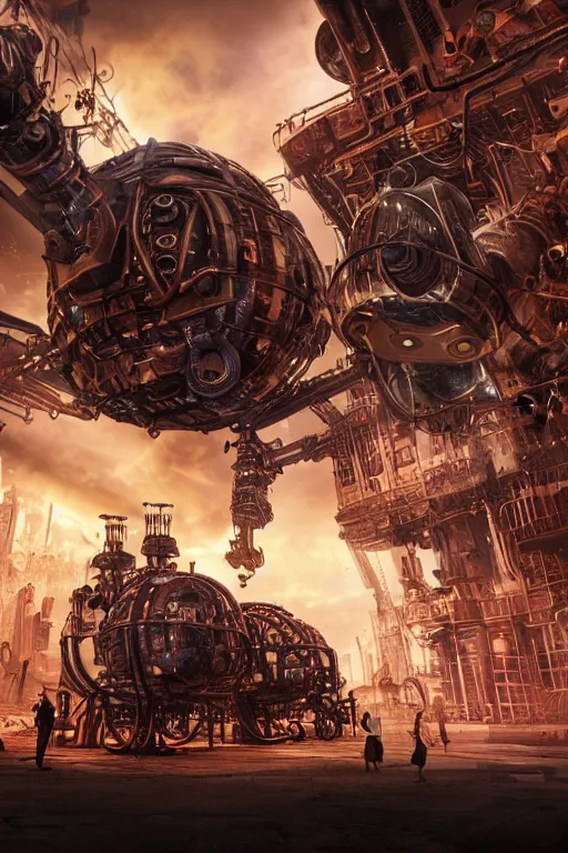 Prompt: a movie poster, invasion of the tripmachines, realistic digital art, 3 d render of two huge futuristic steampunk generators inside a steampunk machinery, 8 k, fluorescent colors, halluzinogenic, multicolored, exaggerated detailed, unreal engine