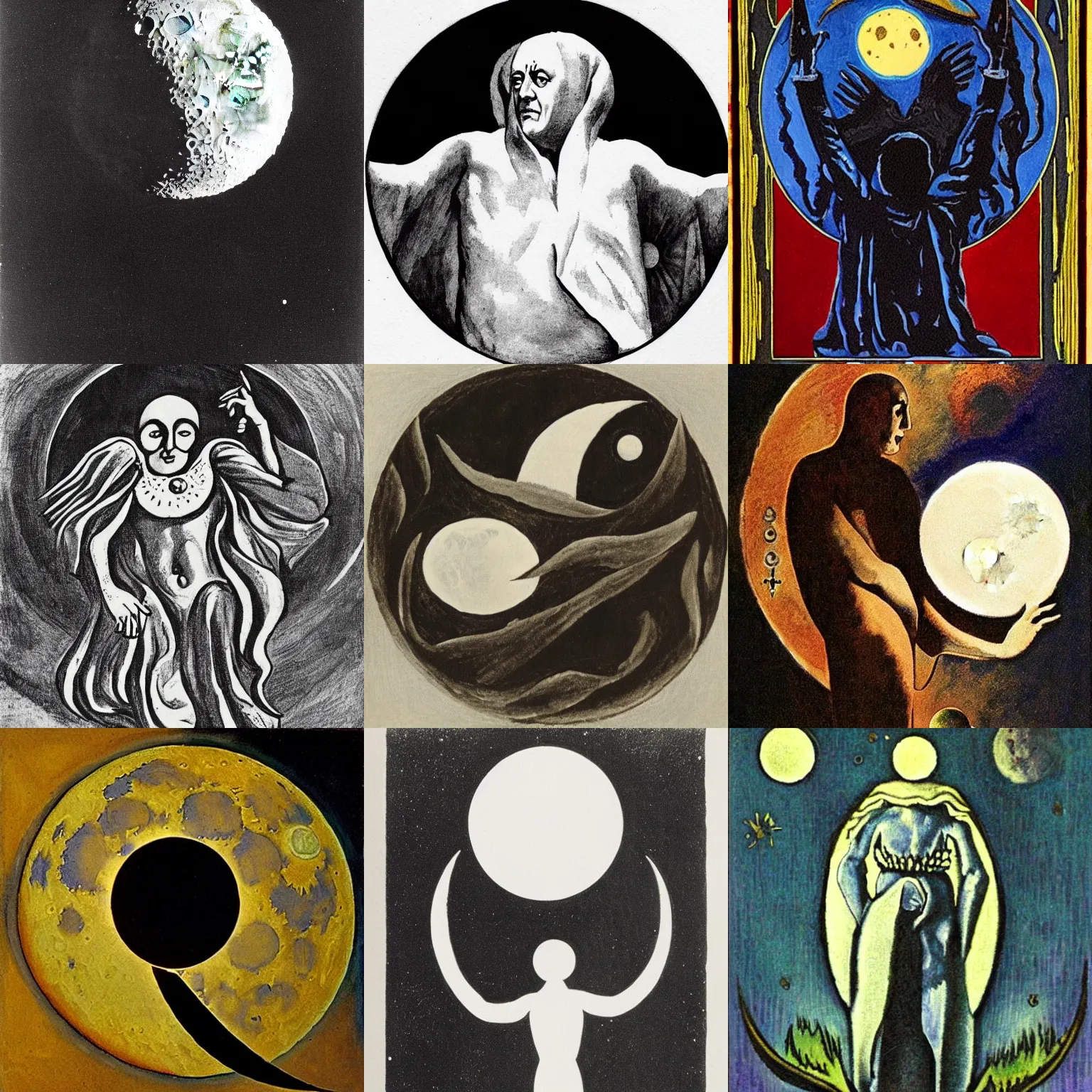 Prompt: the moon by aleister crowley