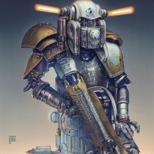 Image similar to warhammer 4 0 k emperor armor realistic cyborg anthropomorphic shiba inu scifi cyberpunk x - ray, portrait art by donato giancola and greg rutkowski, realistic face, x - ray fields glowing in tesla electricity visible magnetic field, digital art, trending on artstation, symmetry