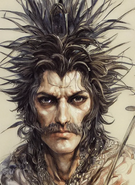 Prompt: close up concept art of an ancient greek character, by ayami kojima