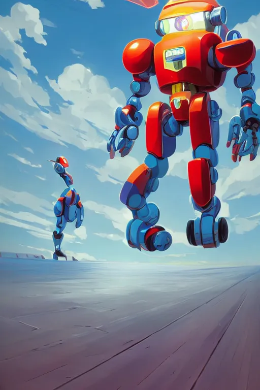 Image similar to metabots medabots medarotto medarot robot minimalist comics, behance hd by jesper ejsing, by rhads, makoto shinkai and lois van baarle, ilya kuvshinov, rossdraws global illumination ray tracing hdr radiating a glowing aura