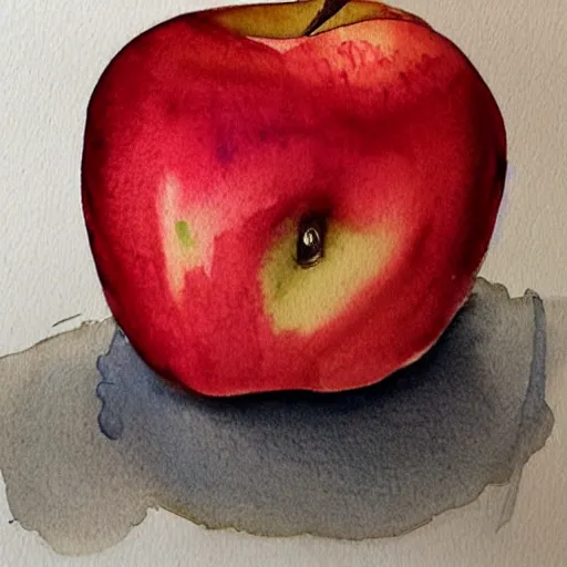 Image similar to apple by ivo jordanov, # artoftheday # watercolours # watercolor _ art