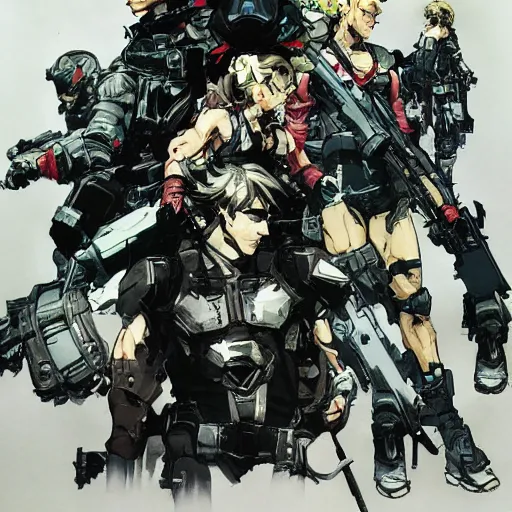 Image similar to mashup by yoji shinkawa